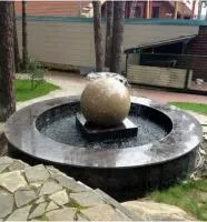 Сфера гранит фонтан 3D шар (518901) ∅ 750 мм. Выкса 