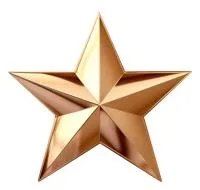 Бронзовая звезда накладка на памятник в Выксе (518475)