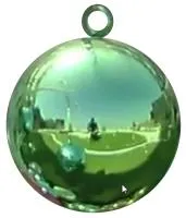 Шар ёлочный зелёный (518805) ∅ 450 мм. Выкса 